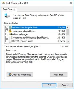 Windows 10 Disk Cleanup