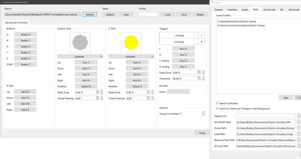 Dolphin Controller Emulation Emulator