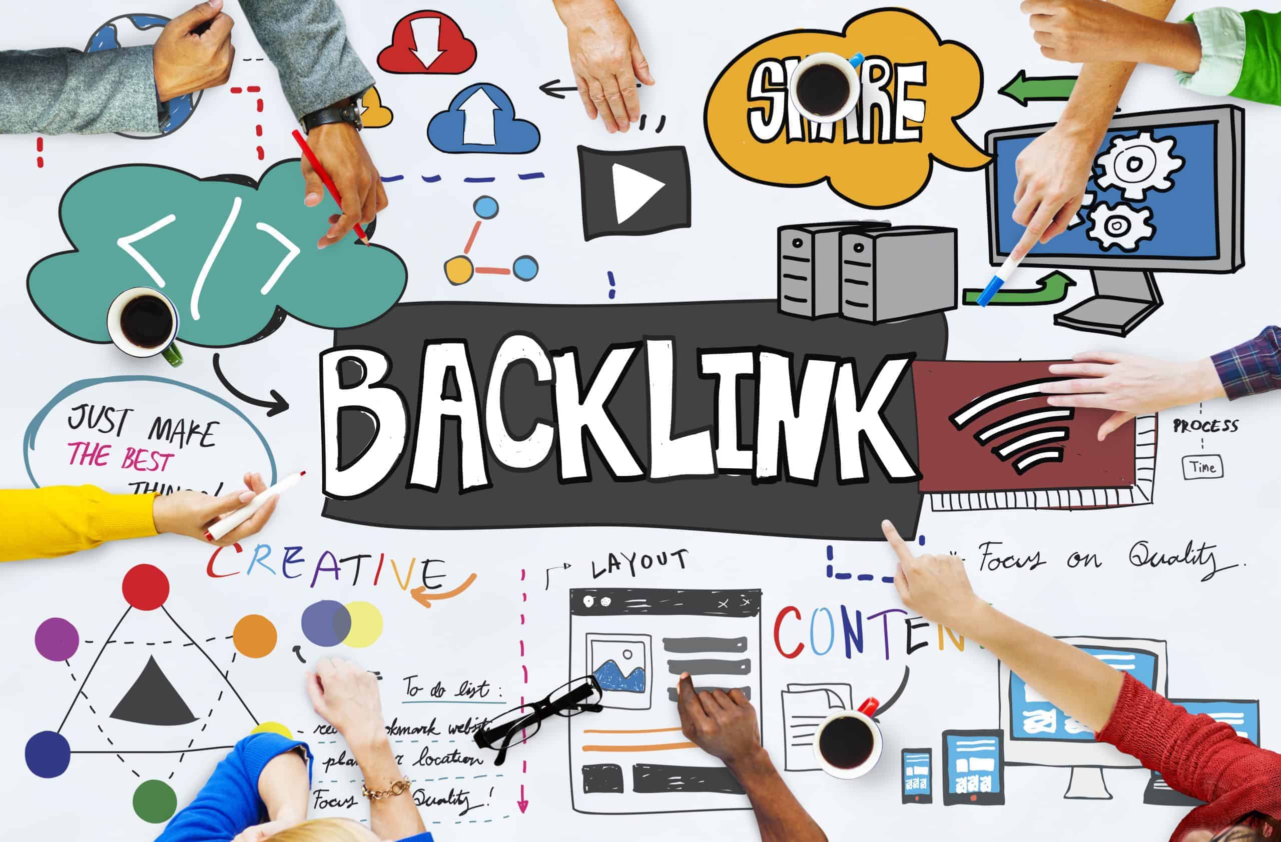 Backlink Hyperlink Internet Connection Online Network Concept