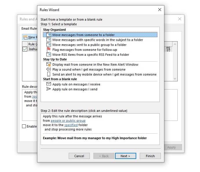 How to Create Rules in Outlook Computer PRO Unltd.